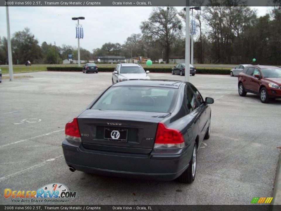 2008 Volvo S60 2.5T Titanium Gray Metallic / Graphite Photo #9