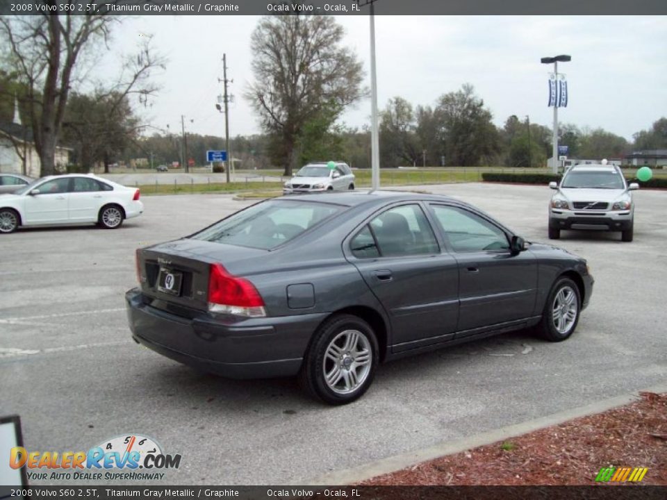 2008 Volvo S60 2.5T Titanium Gray Metallic / Graphite Photo #10