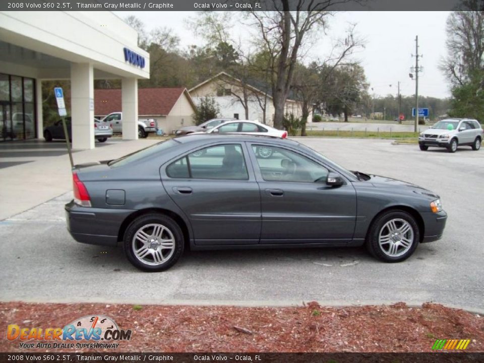 2008 Volvo S60 2.5T Titanium Gray Metallic / Graphite Photo #11