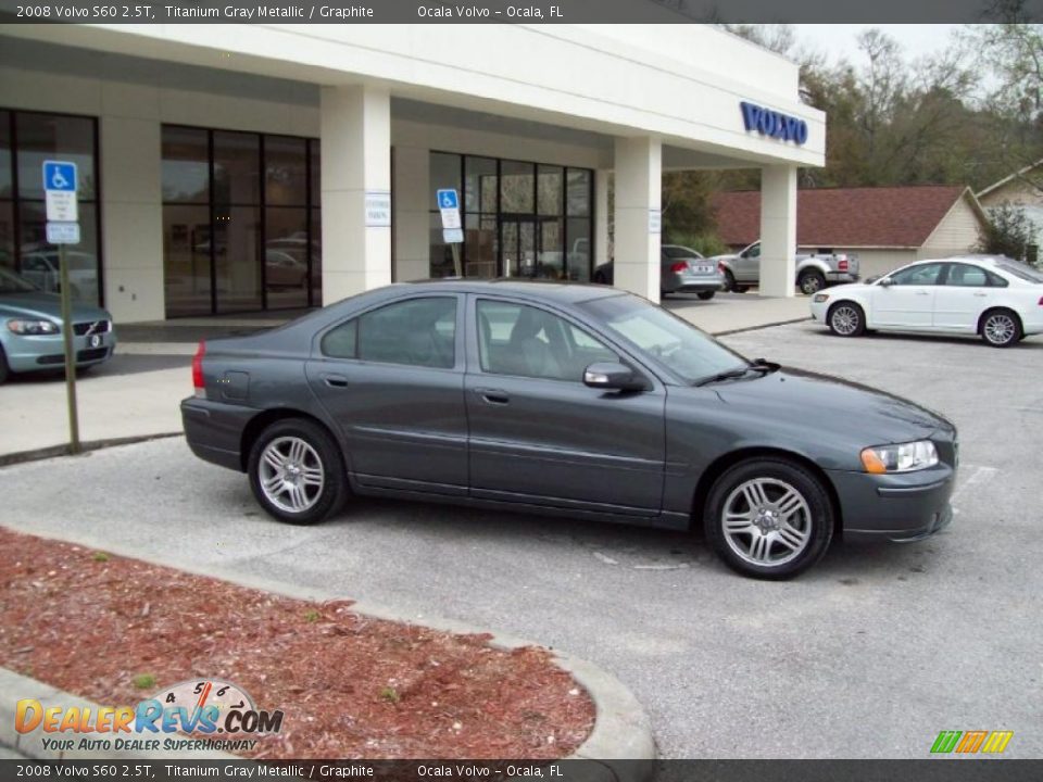 2008 Volvo S60 2.5T Titanium Gray Metallic / Graphite Photo #12