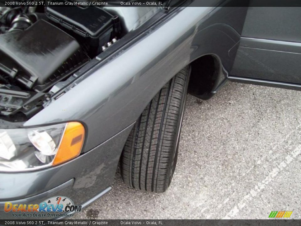 2008 Volvo S60 2.5T Titanium Gray Metallic / Graphite Photo #15