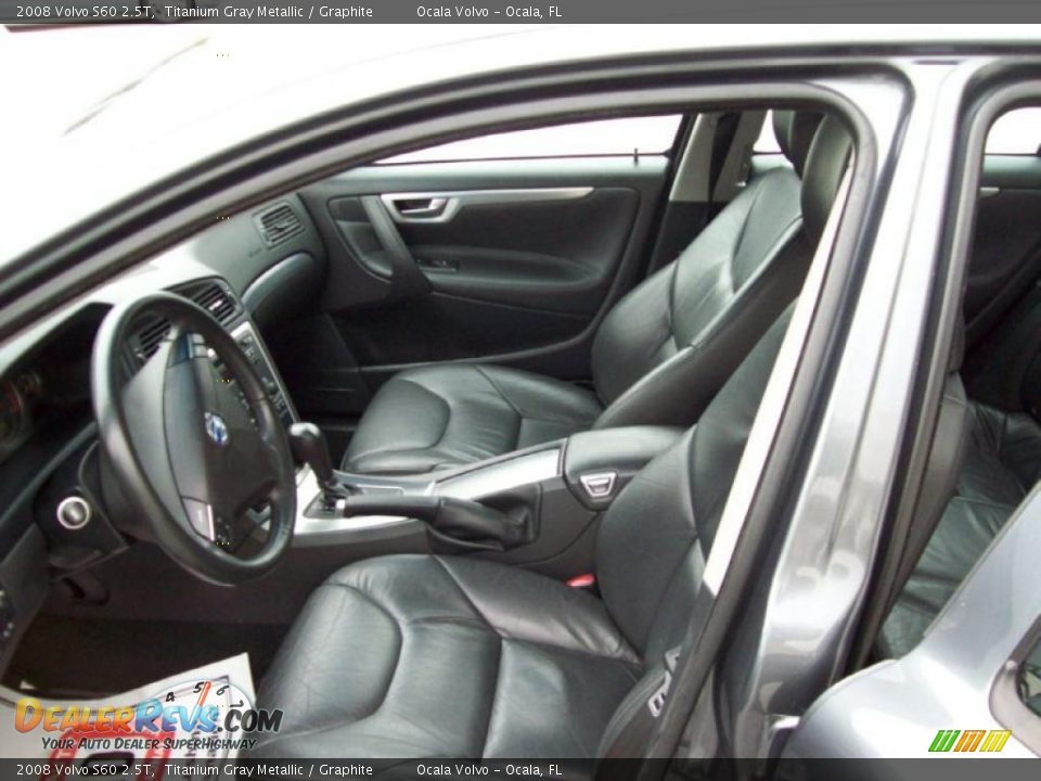 2008 Volvo S60 2.5T Titanium Gray Metallic / Graphite Photo #16