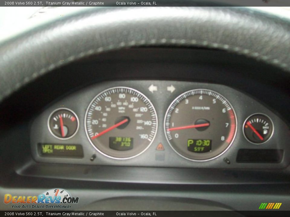 2008 Volvo S60 2.5T Titanium Gray Metallic / Graphite Photo #17