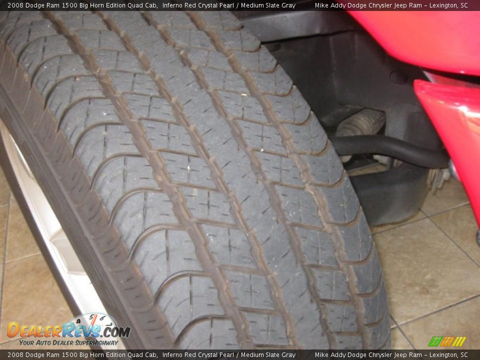 2008 Dodge Ram 1500 Big Horn Edition Quad Cab Inferno Red Crystal Pearl / Medium Slate Gray Photo #9