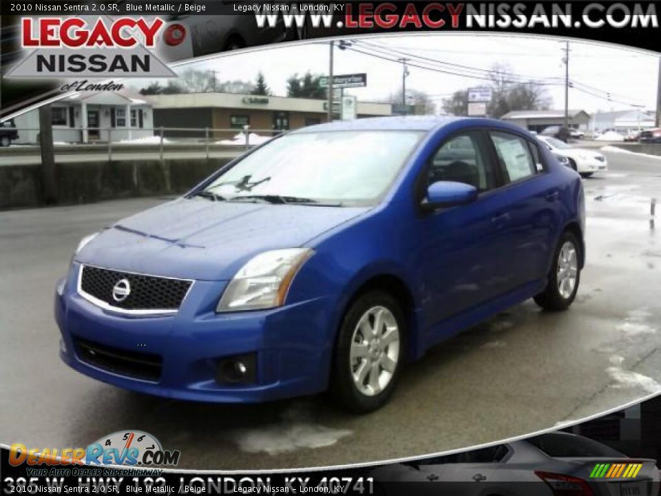 2010 Nissan Sentra 2.0 SR Blue Metallic / Beige Photo #1