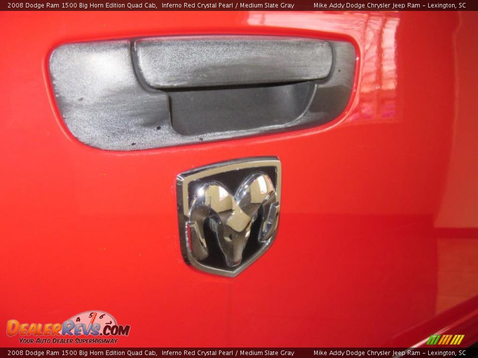2008 Dodge Ram 1500 Big Horn Edition Quad Cab Inferno Red Crystal Pearl / Medium Slate Gray Photo #12