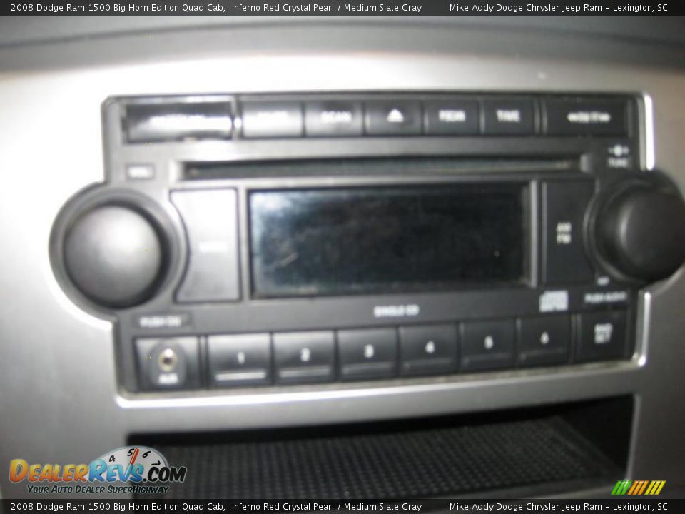 2008 Dodge Ram 1500 Big Horn Edition Quad Cab Inferno Red Crystal Pearl / Medium Slate Gray Photo #15