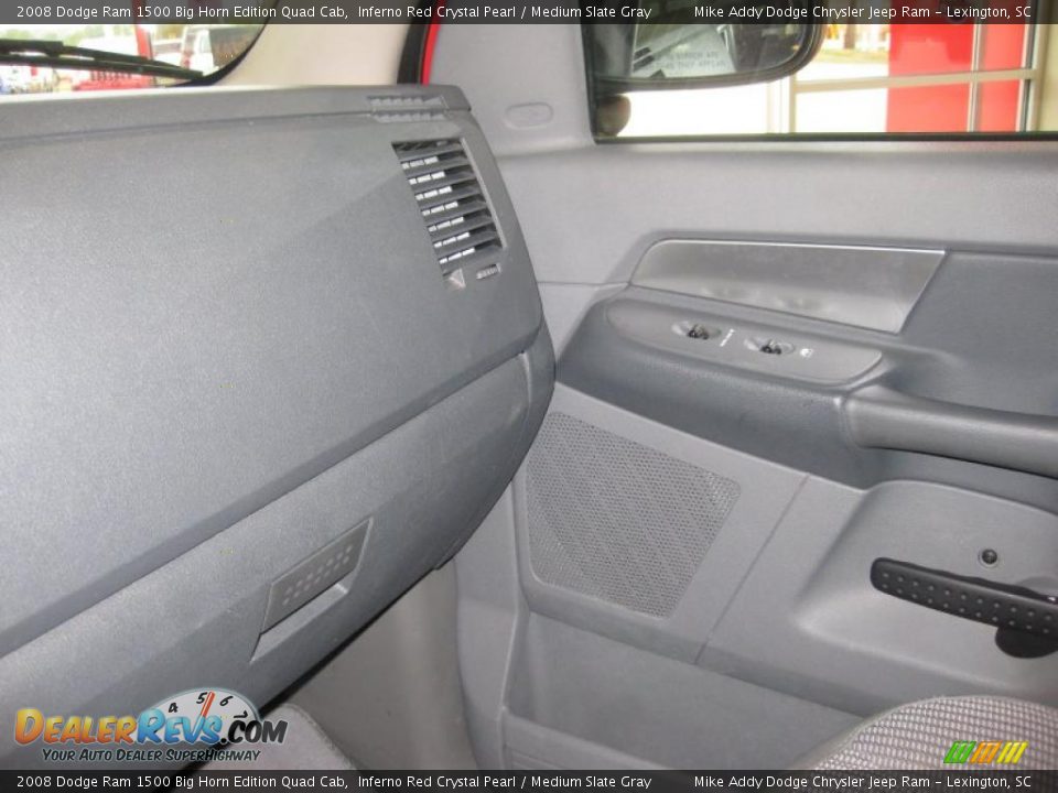2008 Dodge Ram 1500 Big Horn Edition Quad Cab Inferno Red Crystal Pearl / Medium Slate Gray Photo #17