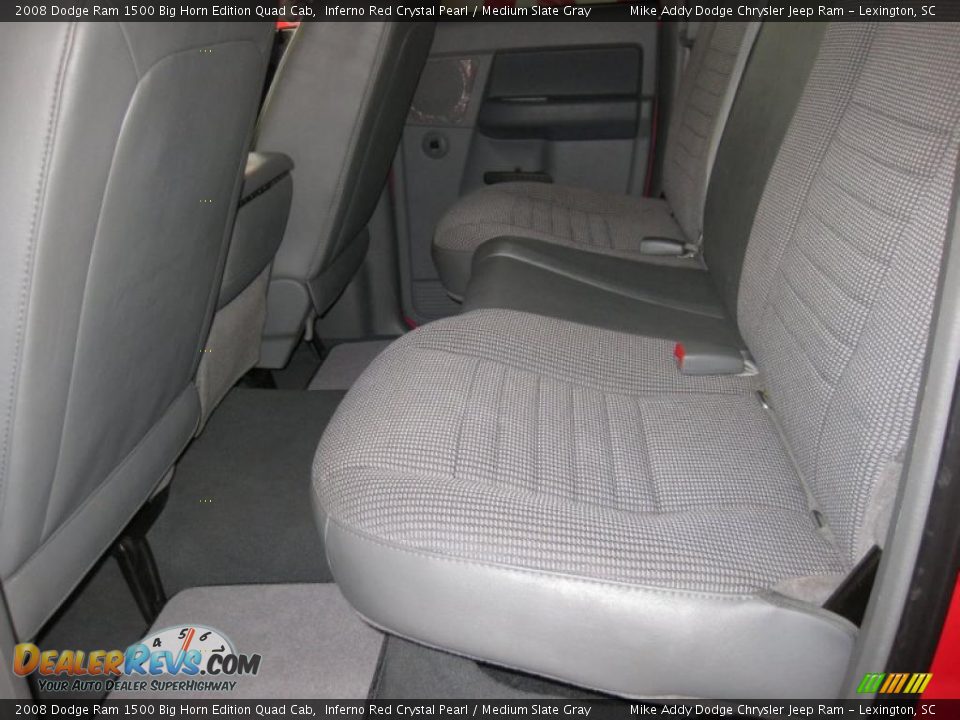 2008 Dodge Ram 1500 Big Horn Edition Quad Cab Inferno Red Crystal Pearl / Medium Slate Gray Photo #25