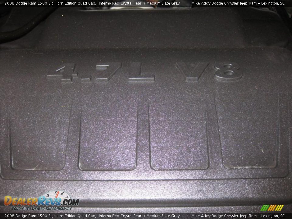2008 Dodge Ram 1500 Big Horn Edition Quad Cab Inferno Red Crystal Pearl / Medium Slate Gray Photo #28