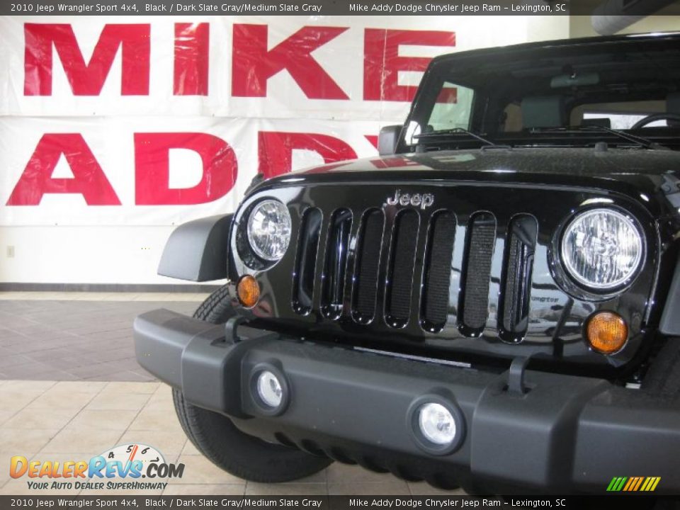 2010 Jeep Wrangler Sport 4x4 Black / Dark Slate Gray/Medium Slate Gray Photo #2