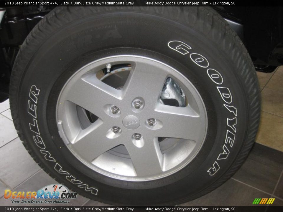 2010 Jeep Wrangler Sport 4x4 Black / Dark Slate Gray/Medium Slate Gray Photo #6