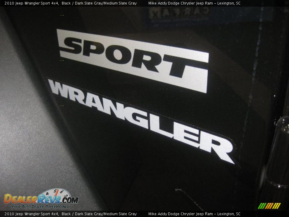 2010 Jeep Wrangler Sport 4x4 Black / Dark Slate Gray/Medium Slate Gray Photo #8