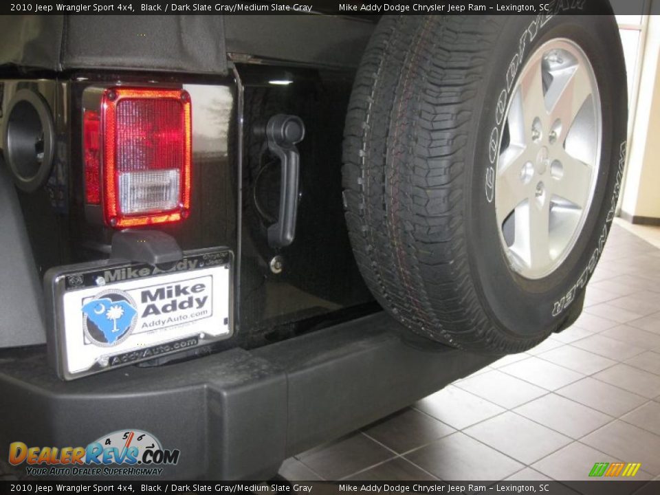2010 Jeep Wrangler Sport 4x4 Black / Dark Slate Gray/Medium Slate Gray Photo #10