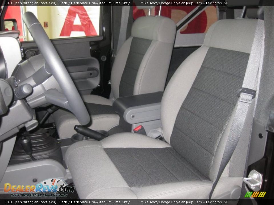 2010 Jeep Wrangler Sport 4x4 Black / Dark Slate Gray/Medium Slate Gray Photo #12