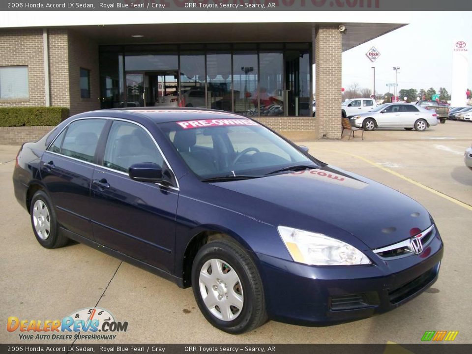 2006 Honda Accord LX Sedan Royal Blue Pearl / Gray Photo #1