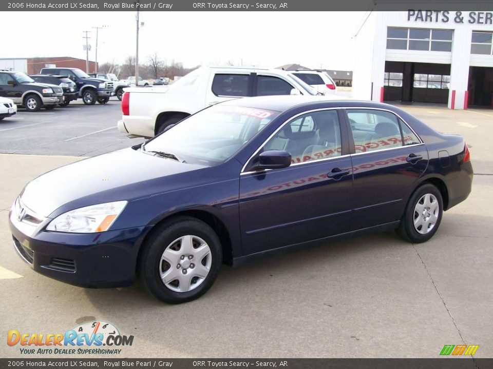 2006 Honda Accord LX Sedan Royal Blue Pearl / Gray Photo #2