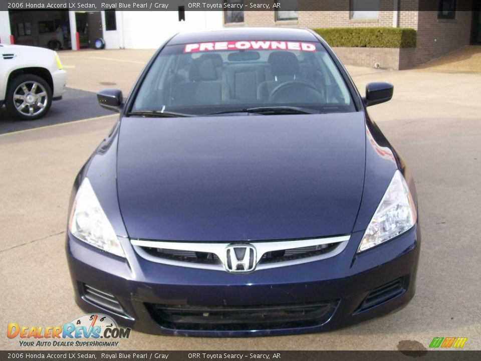 2006 Honda Accord LX Sedan Royal Blue Pearl / Gray Photo #5