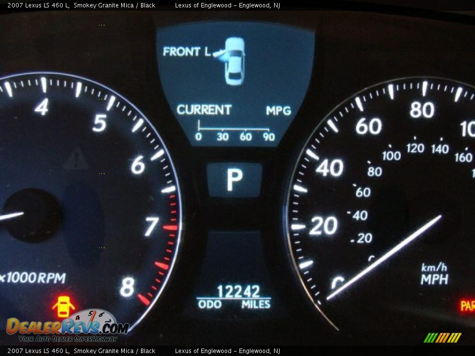 2007 Lexus LS 460 L Smokey Granite Mica / Black Photo #10