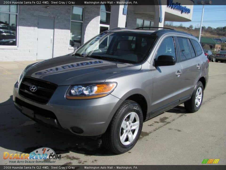 2009 Hyundai Santa Fe GLS 4WD Steel Gray / Gray Photo #2