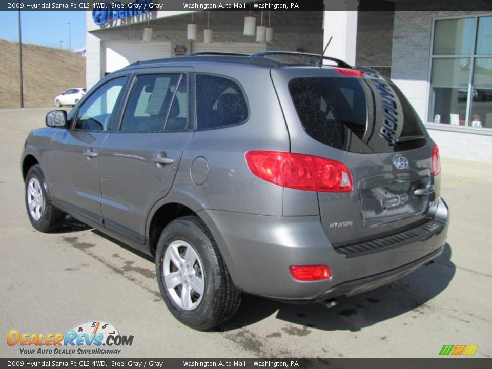 2009 Hyundai Santa Fe GLS 4WD Steel Gray / Gray Photo #5