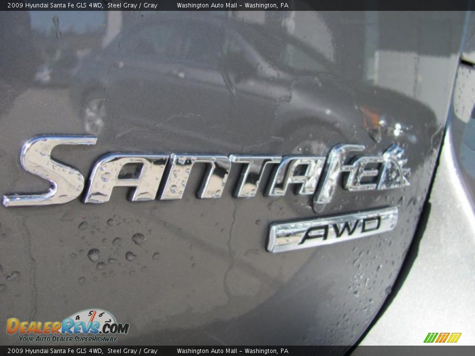 2009 Hyundai Santa Fe GLS 4WD Steel Gray / Gray Photo #7