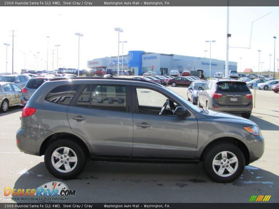2009 Hyundai Santa Fe GLS 4WD Steel Gray / Gray Photo #8