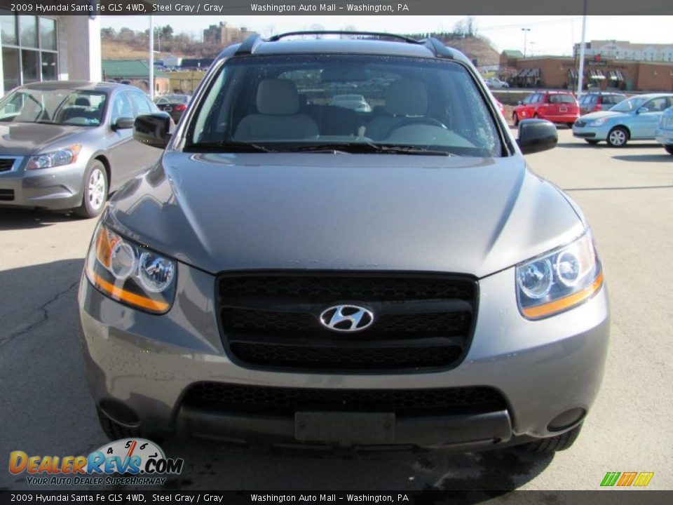 2009 Hyundai Santa Fe GLS 4WD Steel Gray / Gray Photo #10