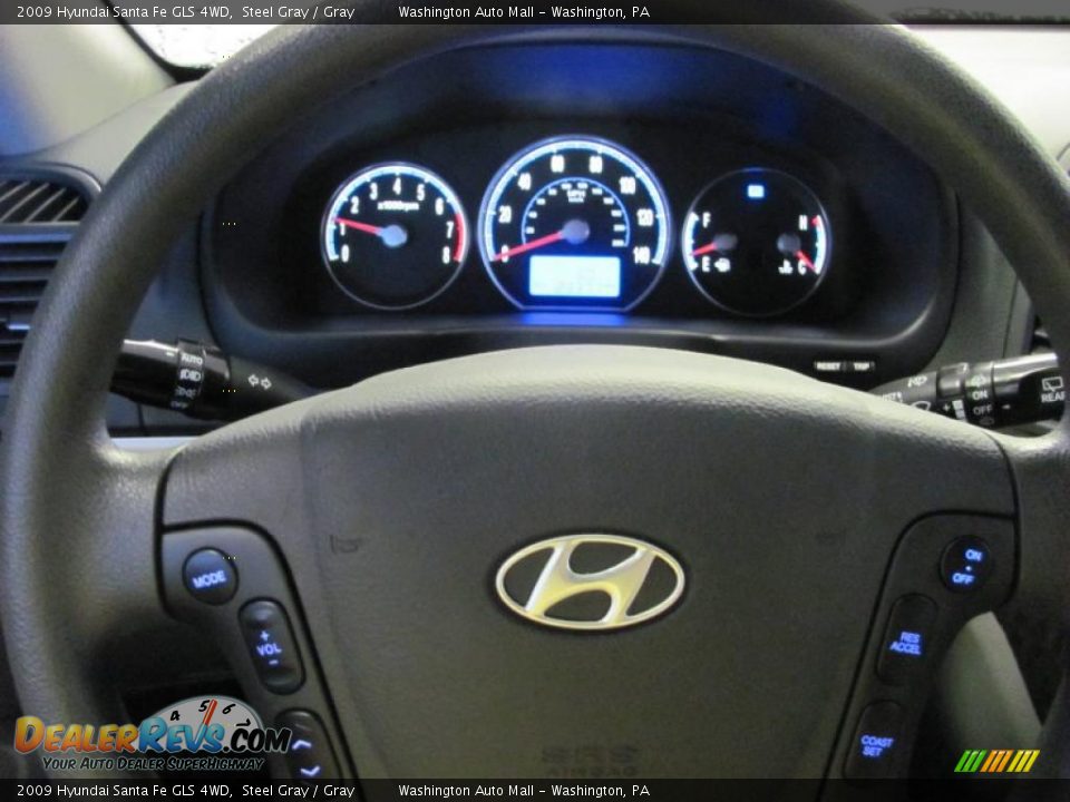 2009 Hyundai Santa Fe GLS 4WD Steel Gray / Gray Photo #14