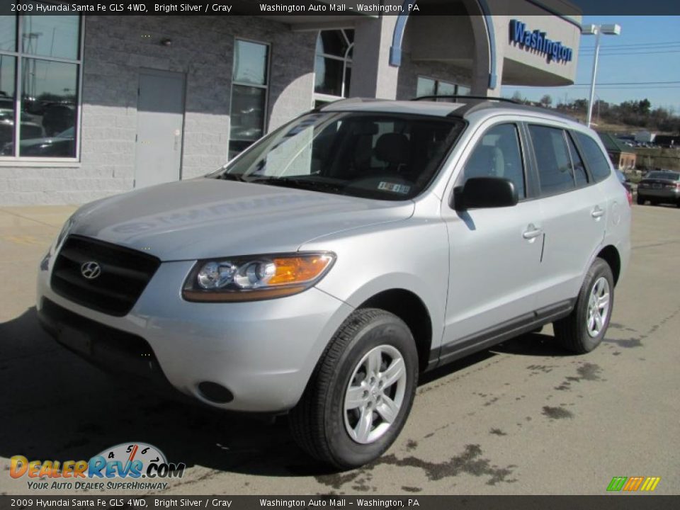 2009 Hyundai Santa Fe GLS 4WD Bright Silver / Gray Photo #2