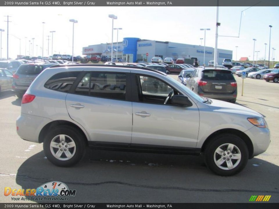 2009 Hyundai Santa Fe GLS 4WD Bright Silver / Gray Photo #7