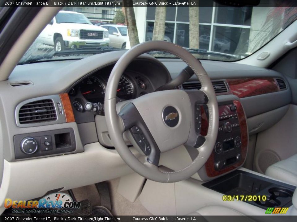 2007 Chevrolet Tahoe LT Black / Dark Titanium/Light Titanium Photo #3