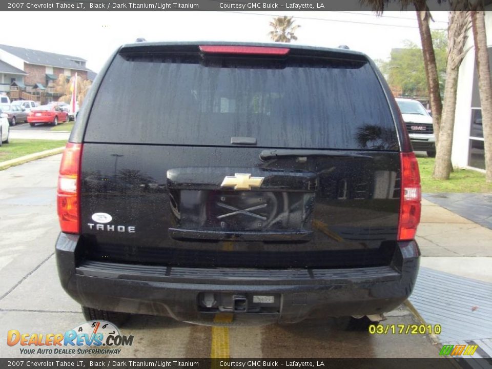 2007 Chevrolet Tahoe LT Black / Dark Titanium/Light Titanium Photo #6