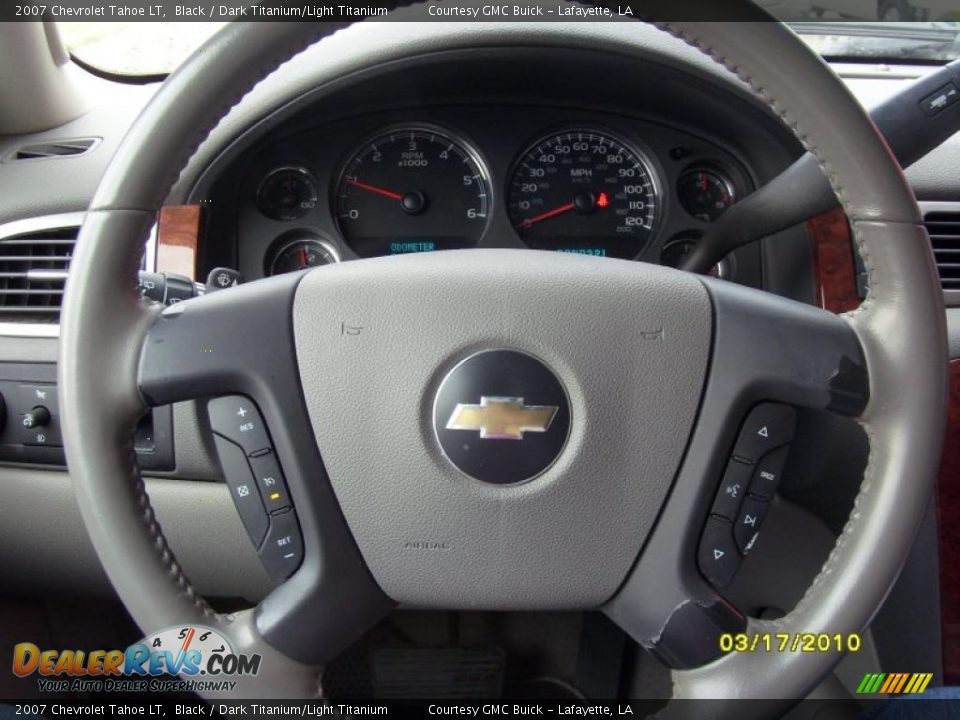 2007 Chevrolet Tahoe LT Black / Dark Titanium/Light Titanium Photo #14
