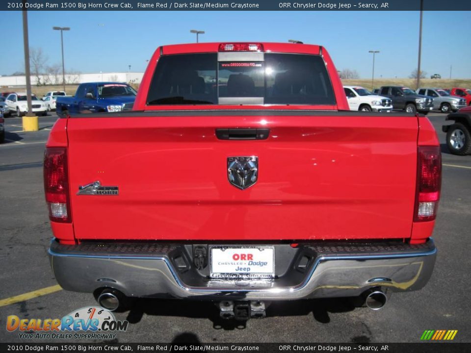 2010 Dodge Ram 1500 Big Horn Crew Cab Flame Red / Dark Slate/Medium Graystone Photo #6