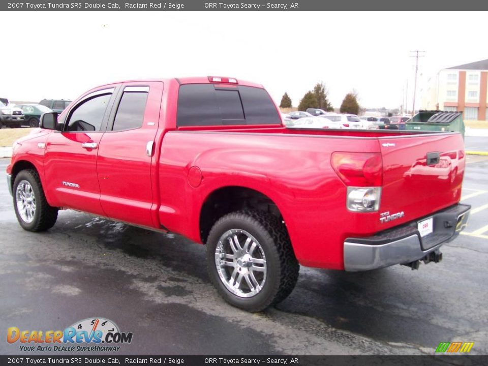 2007 Toyota Tundra SR5 Double Cab Radiant Red / Beige Photo #3