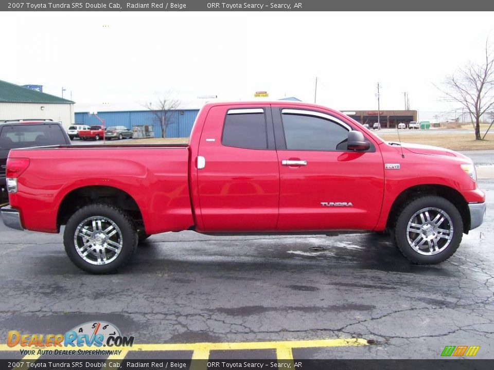 2007 Toyota Tundra SR5 Double Cab Radiant Red / Beige Photo #5