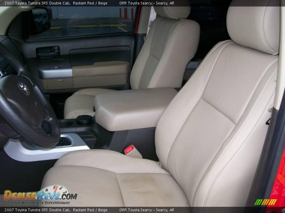 2007 Toyota Tundra SR5 Double Cab Radiant Red / Beige Photo #6