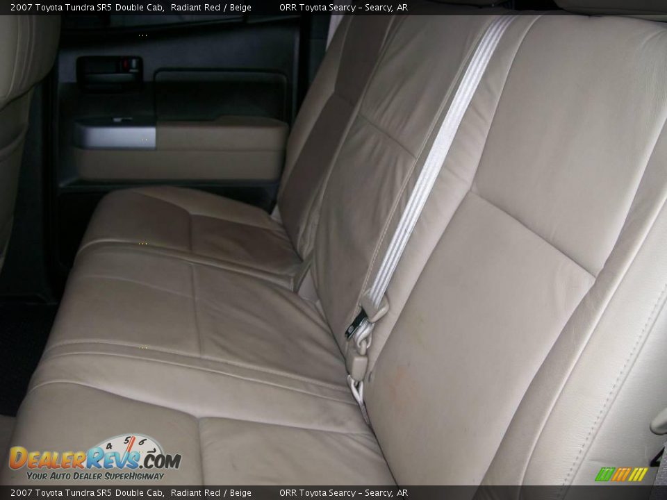 2007 Toyota Tundra SR5 Double Cab Radiant Red / Beige Photo #7