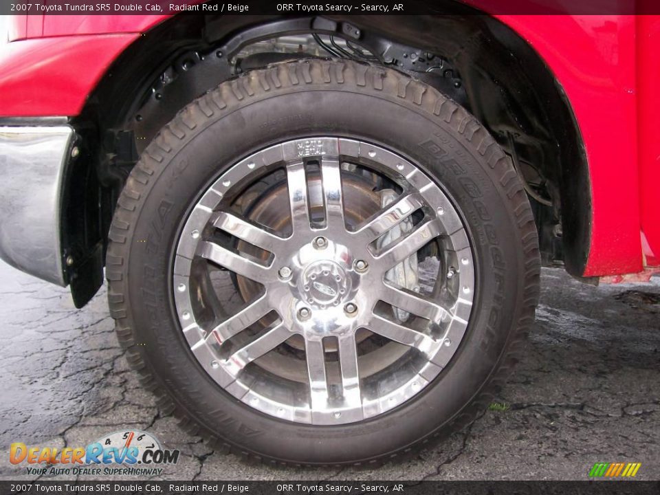 2007 Toyota Tundra SR5 Double Cab Radiant Red / Beige Photo #8