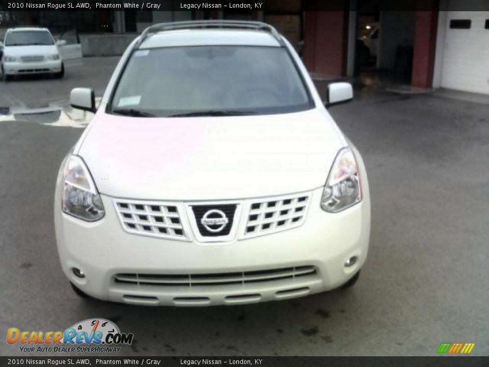 2010 Nissan Rogue SL AWD Phantom White / Gray Photo #2