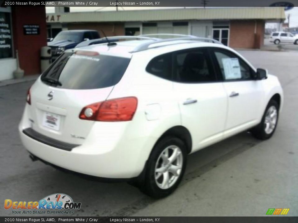 2010 Nissan Rogue SL AWD Phantom White / Gray Photo #5
