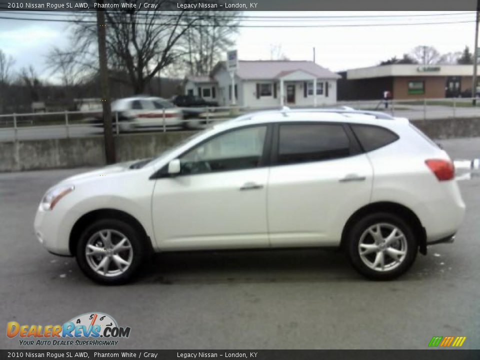 2010 Nissan Rogue SL AWD Phantom White / Gray Photo #8