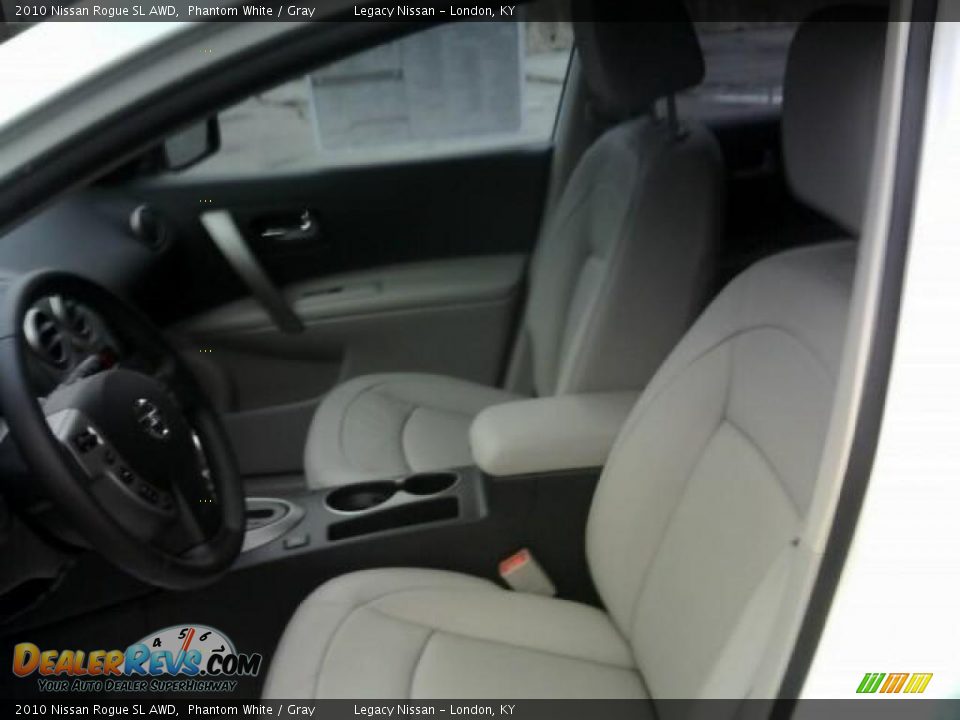 2010 Nissan Rogue SL AWD Phantom White / Gray Photo #10