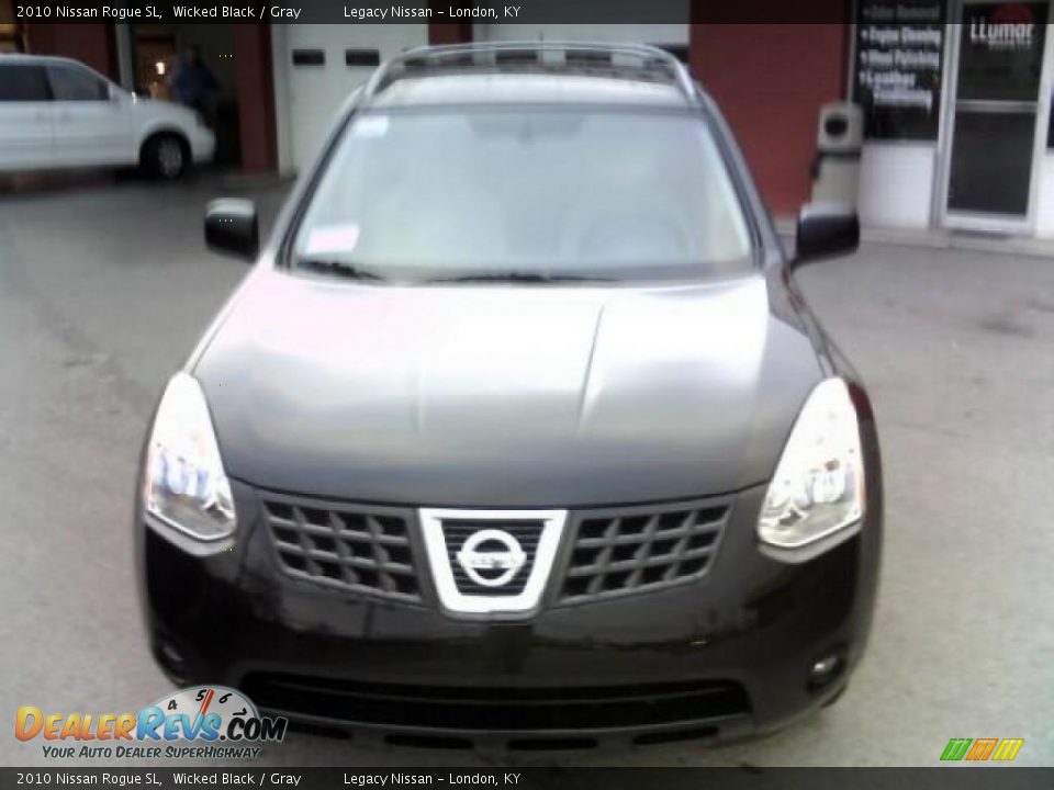 2010 Nissan Rogue SL Wicked Black / Gray Photo #2