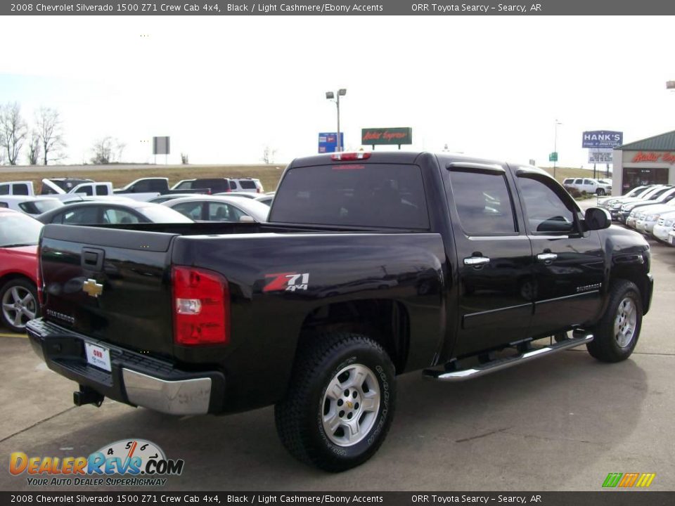 2008 Chevrolet Silverado 1500 Z71 Crew Cab 4x4 Black / Light Cashmere/Ebony Accents Photo #4