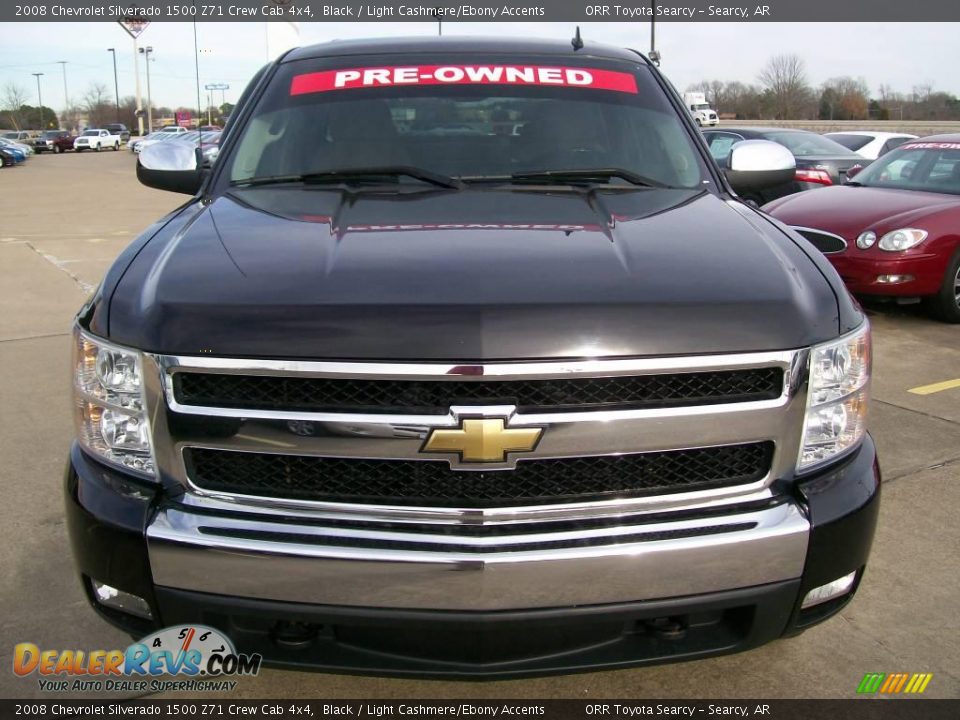 2008 Chevrolet Silverado 1500 Z71 Crew Cab 4x4 Black / Light Cashmere/Ebony Accents Photo #5