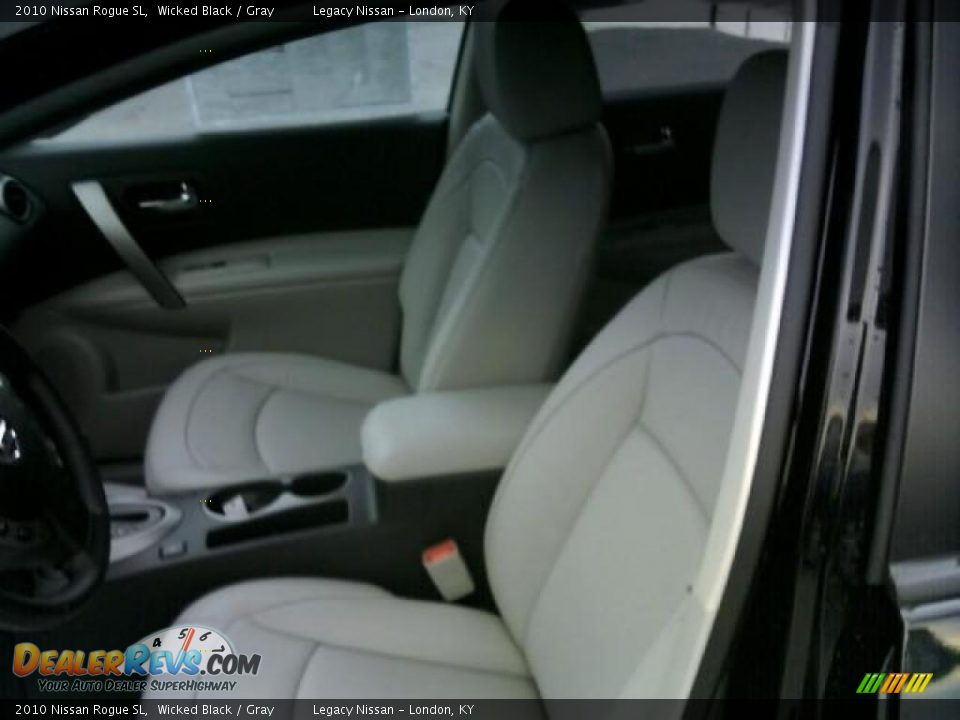 2010 Nissan Rogue SL Wicked Black / Gray Photo #11