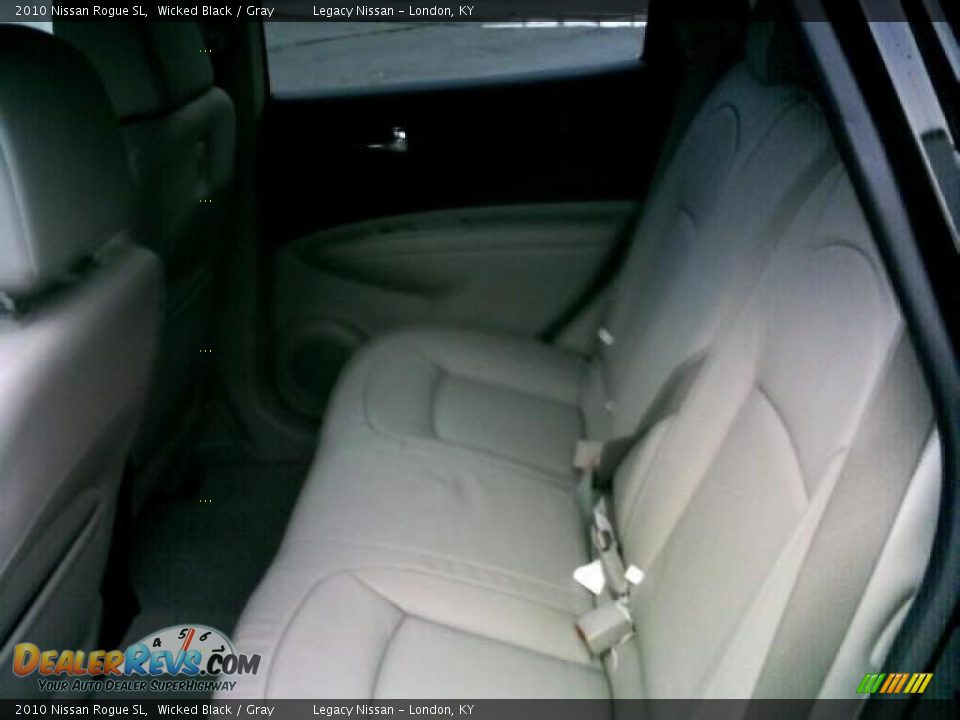 2010 Nissan Rogue SL Wicked Black / Gray Photo #12