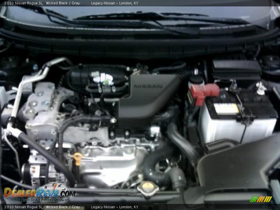 2010 Nissan Rogue SL Wicked Black / Gray Photo #14